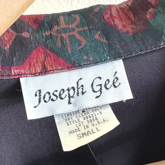 Joseph Gee Vintage 80s Abstract Artsy Oversized Retro Blazer - Picture 8 of 8